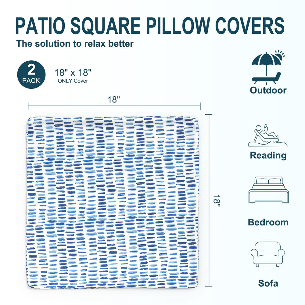 Close-up of fabric texture on DYTXIII outdoor pillow cover