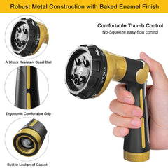 Close-up of FANHAO hose nozzle thumb control feature