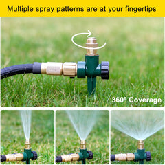 Close-up of FANHAO Metal Lawn Sprinkler solid brass head