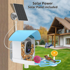 Close-up of Fazoxo Bird Feeder camera lens