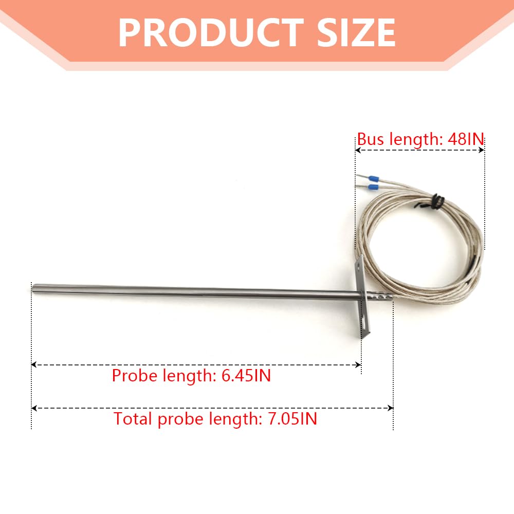 Close-up of FCCUM RTD Temperature Probe Sensor with lead