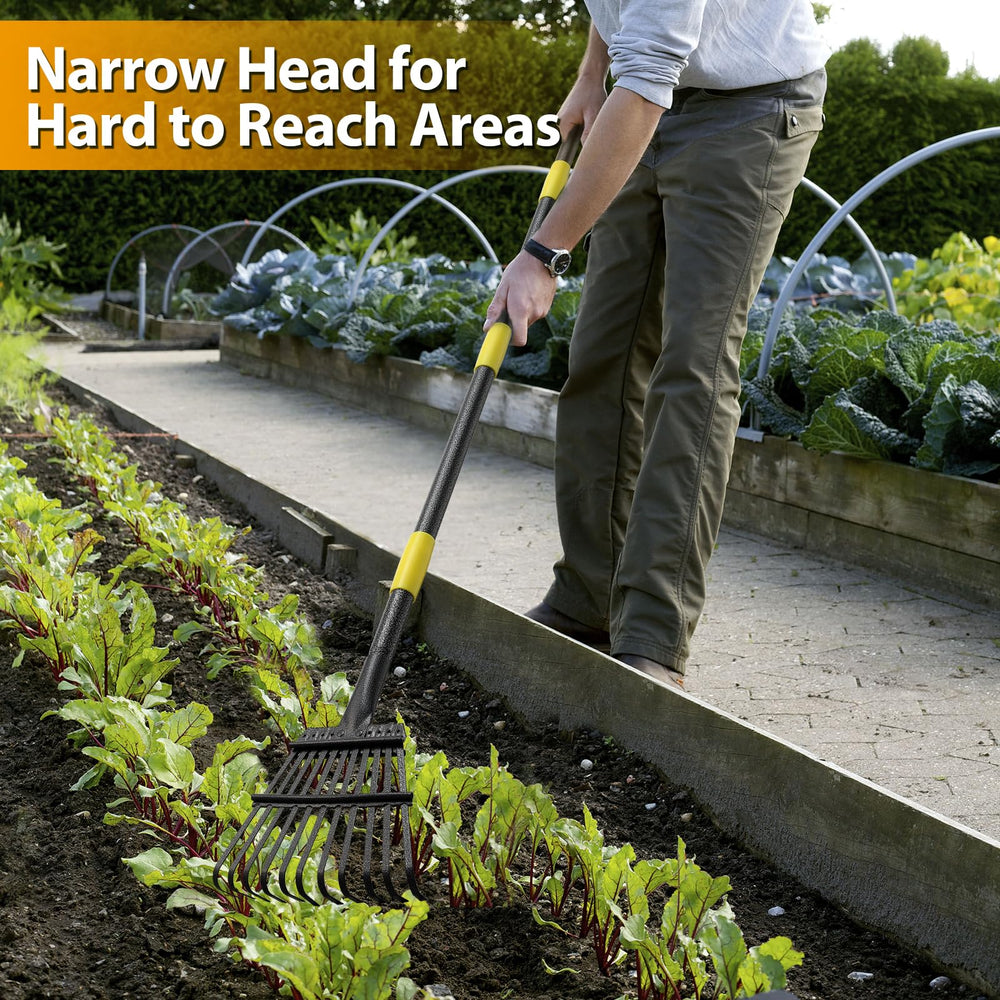 Close-up of Feblomst Garden Leaf Rake tines