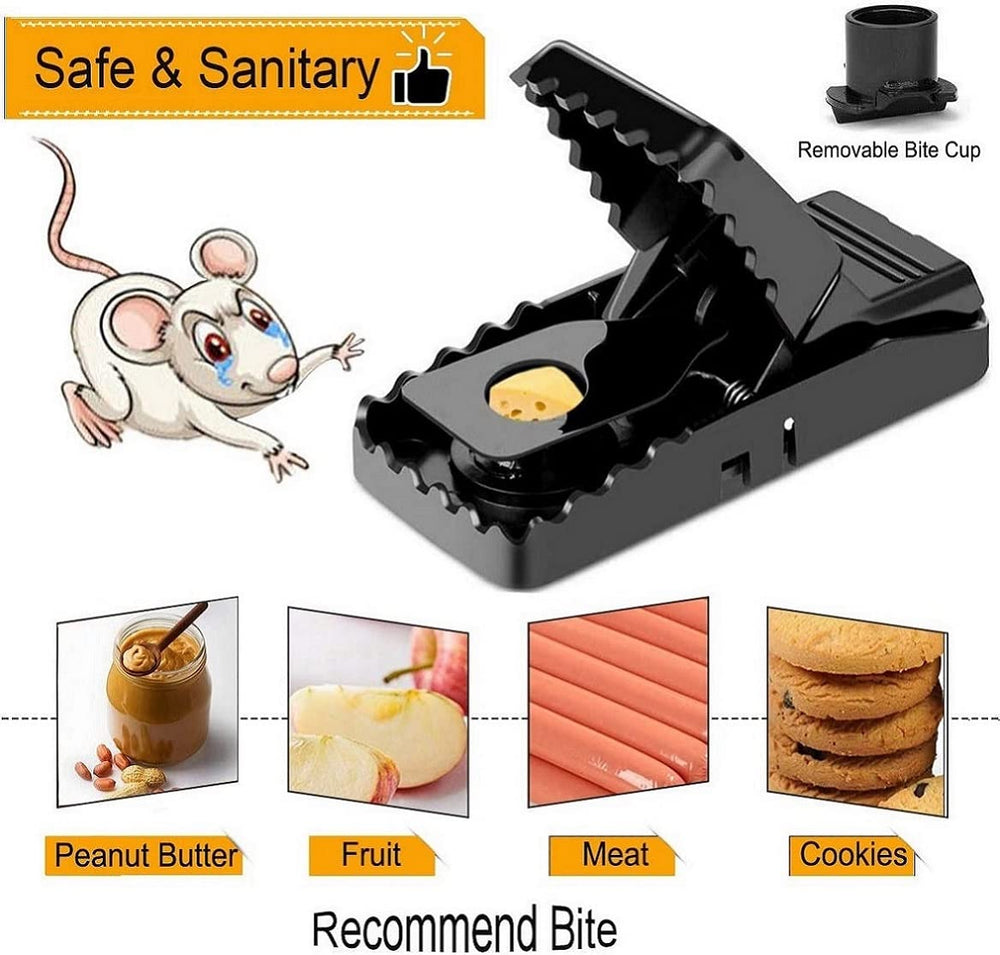 Close-up of Feeke Mouse Trap stainless steel spring mechanism