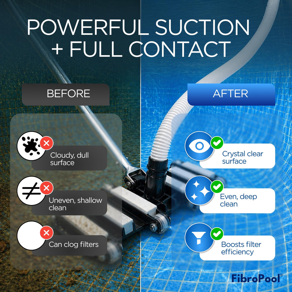 Close-up of FibroPool Pool Vacuum Head suction port