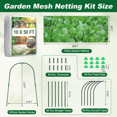 Close-up of Fippy garden netting showing mesh detail