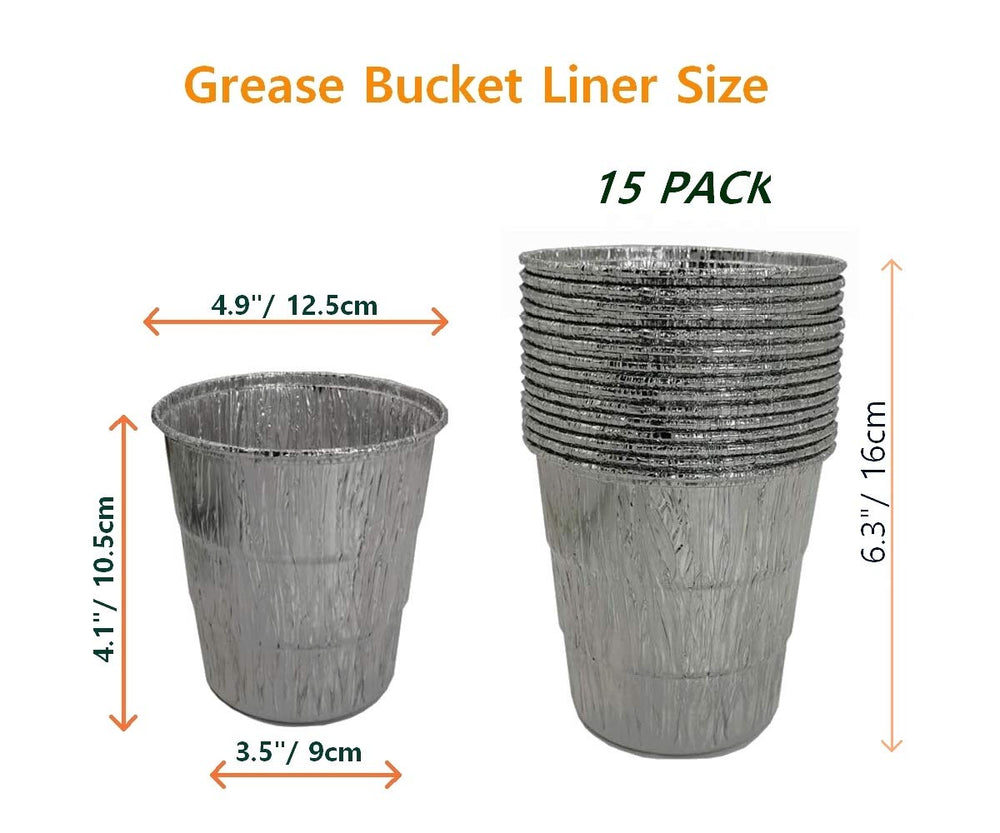 Close-up of Firsgrill Grease Bucket Liners showing material and texture