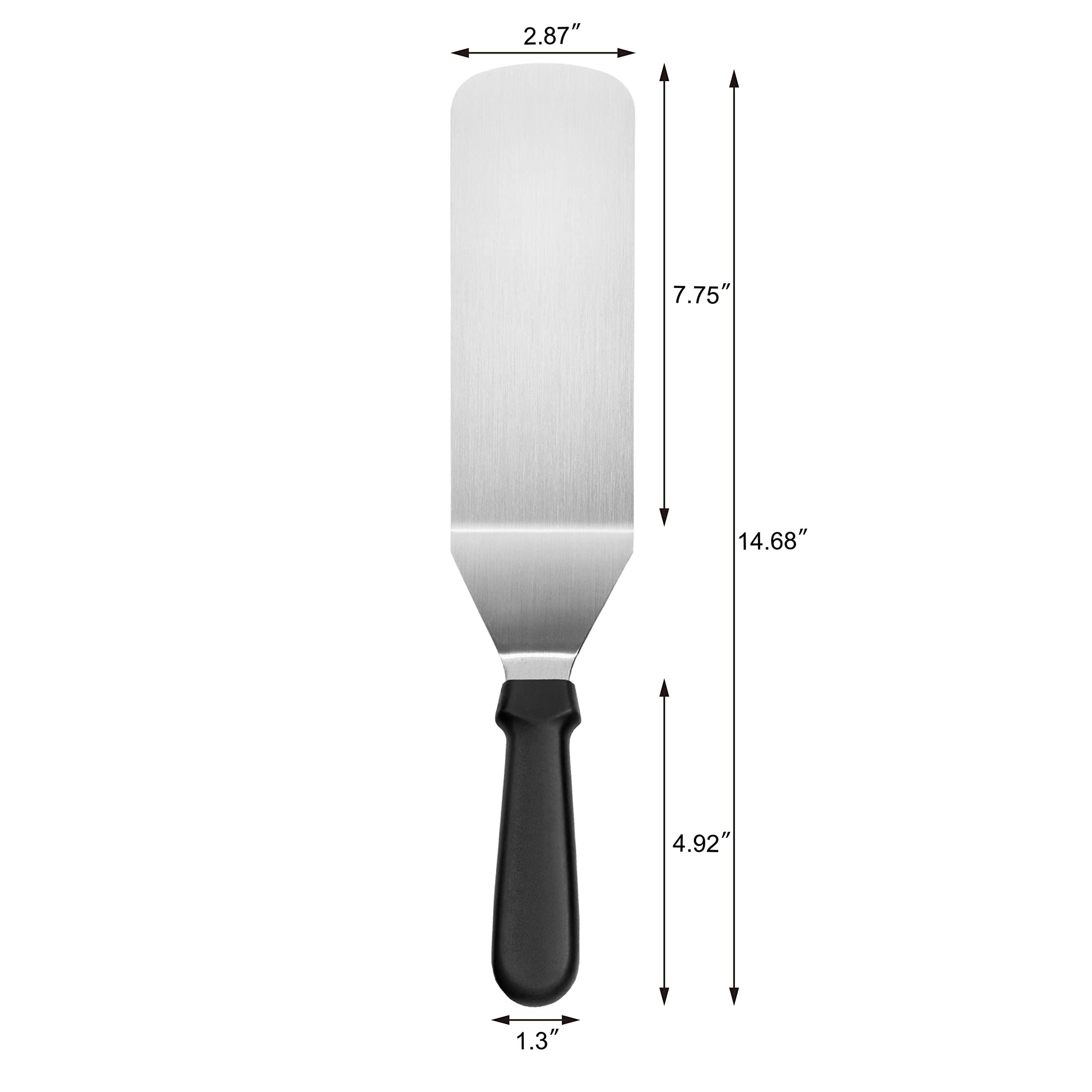 Close-up of Flexible Stainless Steel Blade on Grill Turner