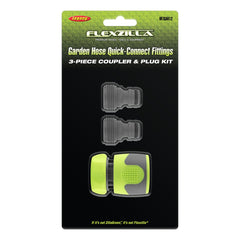 Close-up of Flexzilla Quick-Connect hose adapters