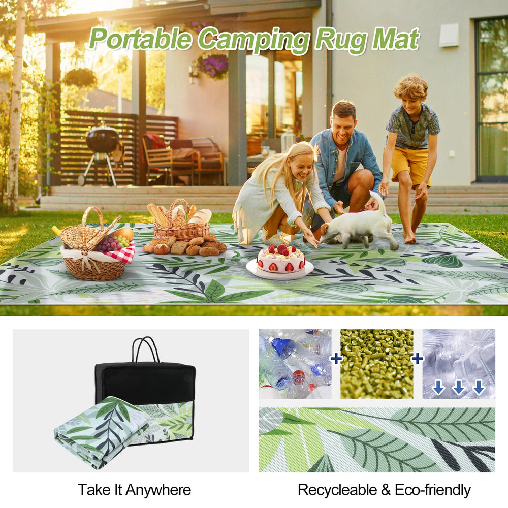 Close-up of floral design on Lahome outdoor rug