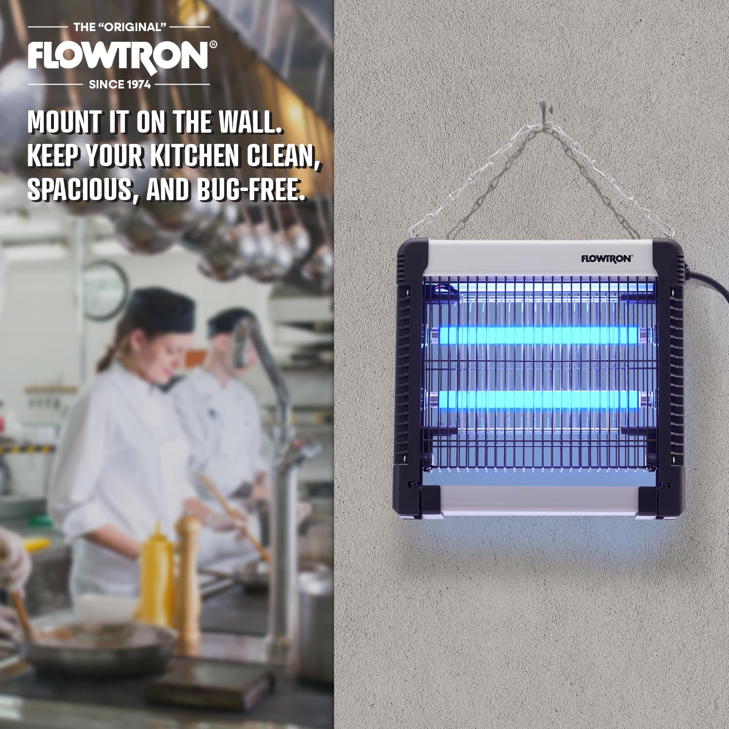 Close-up of Flowtron Bug Zapper's protective grill