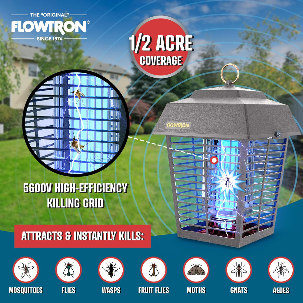 Close-up of Flowtron Bug Zapper UV light