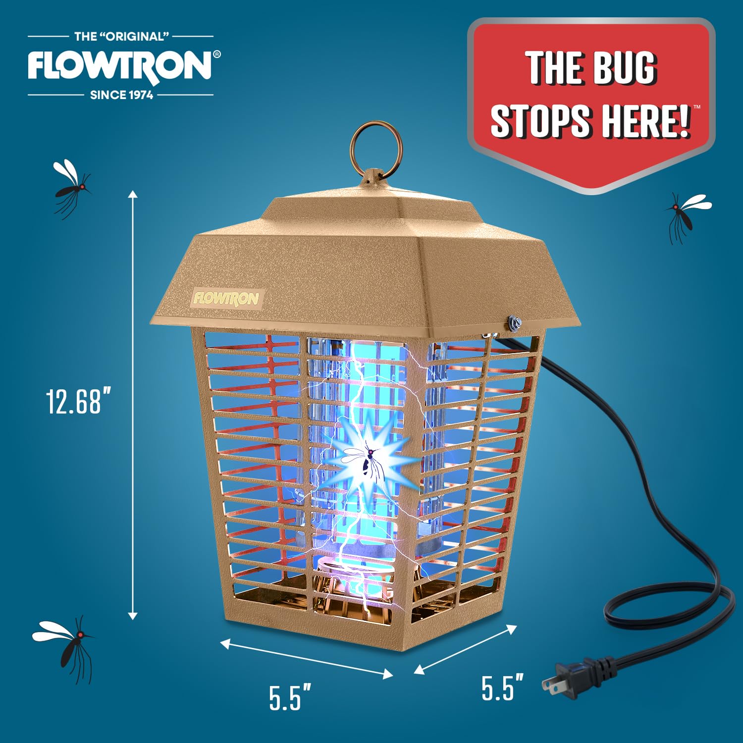 Close-up of Flowtron Electric Bug Zapper shock grid