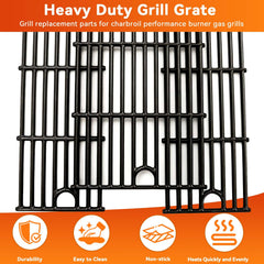 Close-up of FORYEYC heavy duty grill grate surface