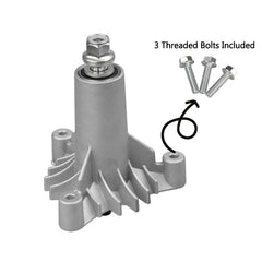 Close-up of Fourtry spindle lock nut and blade bolt