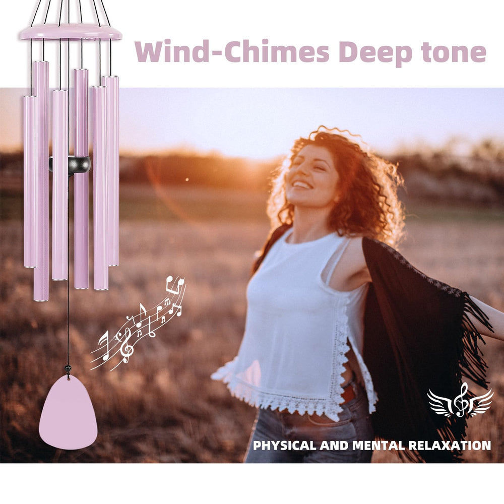 Close-up of FSVGYY wind chimes aluminum tubes