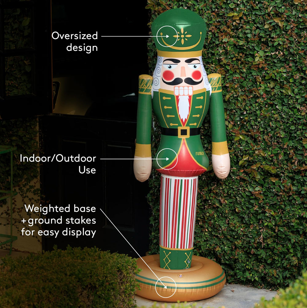 Close-up of FUNBOY Inflatable Nutcracker base
