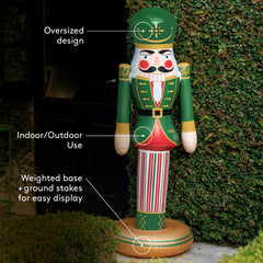 Close-up of FUNBOY Inflatable Nutcracker base
