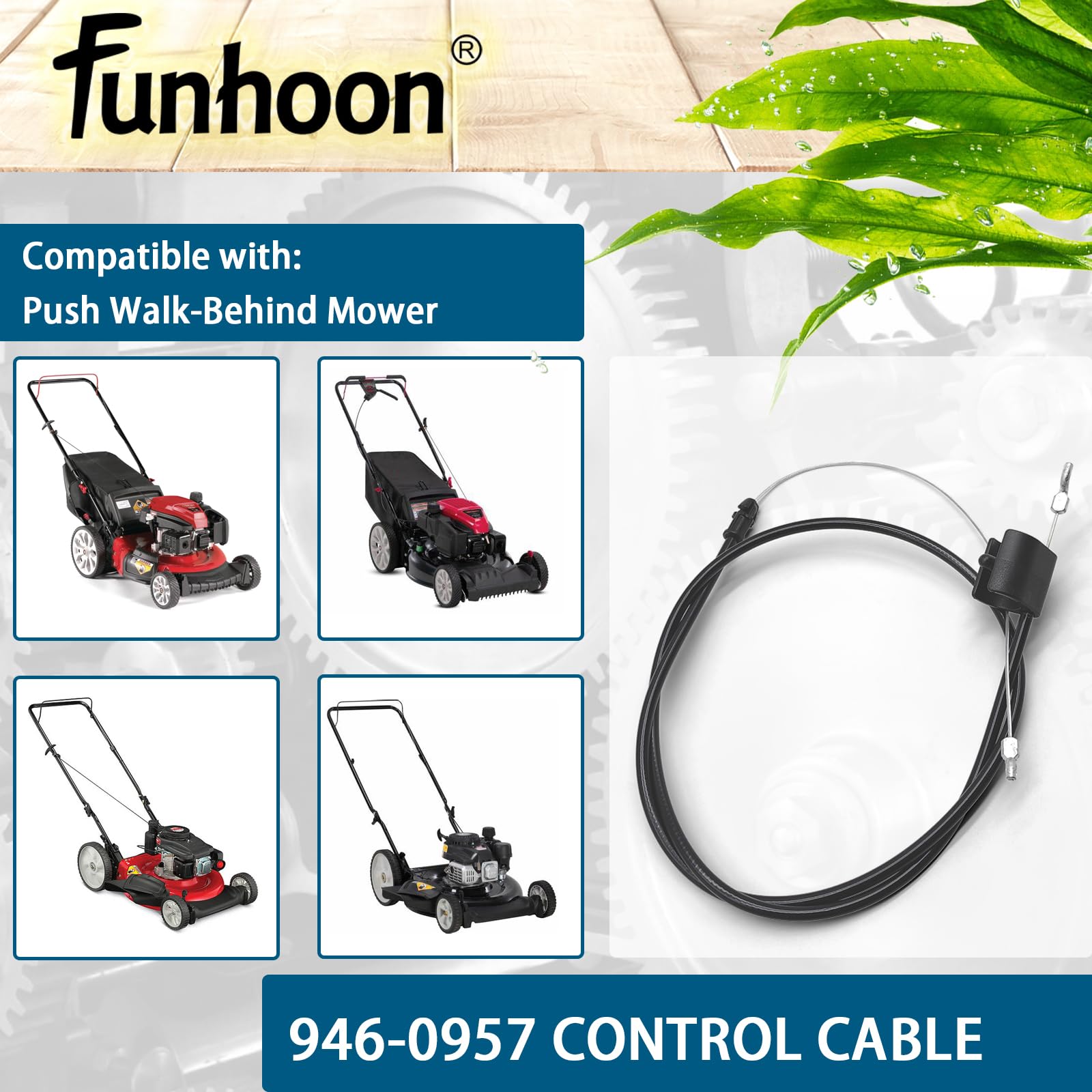 Close-up of Funhoon control cable
