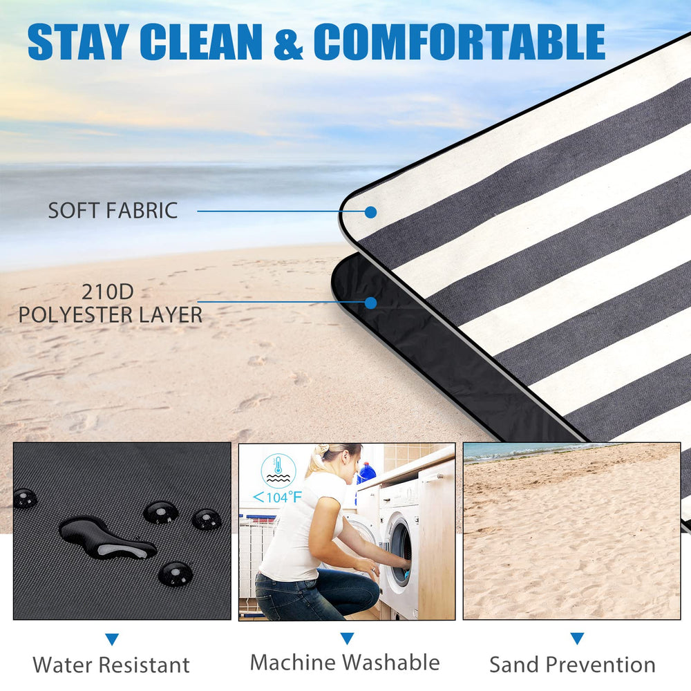 Close-up of G GOOD GAIN Waterproof Picnic Blanket fabric