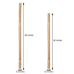 Close-up of GAGINANG Bamboo Garden Stakes with ties