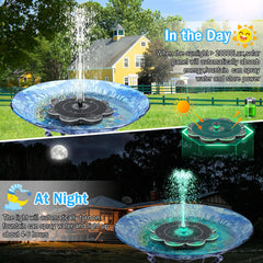 Close-up of GAIZERL Solar Fountain nozzles