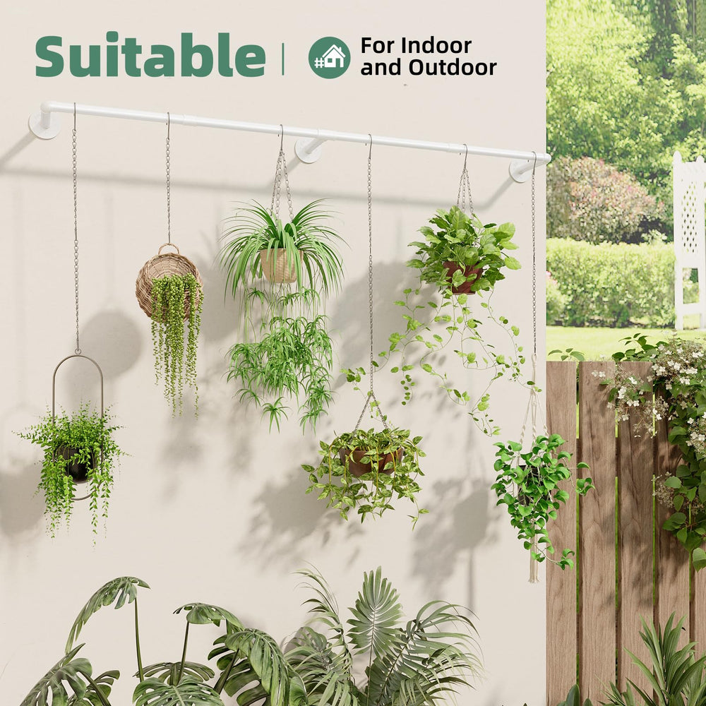 Close-up of Galood Plant Hanger's sturdy metal construction