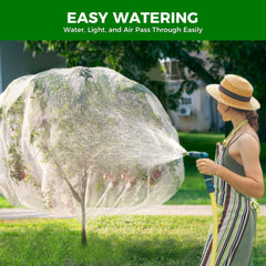 Close-up of Garden Tailor Fruit Tree Netting zipper feature