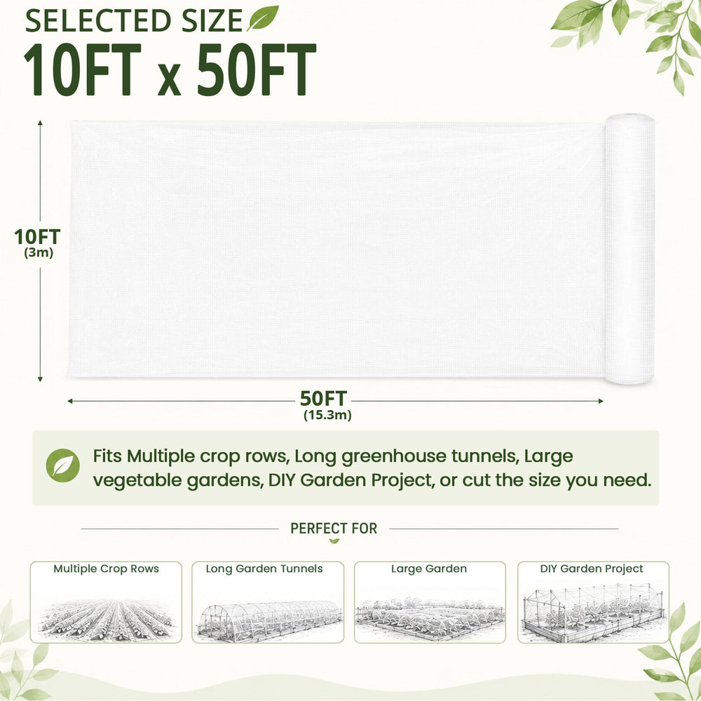 Close-up of Gardeningwill Garden Netting mesh texture