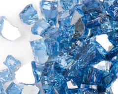 Close-up of GASPRO Fire Glass showing reflective surface