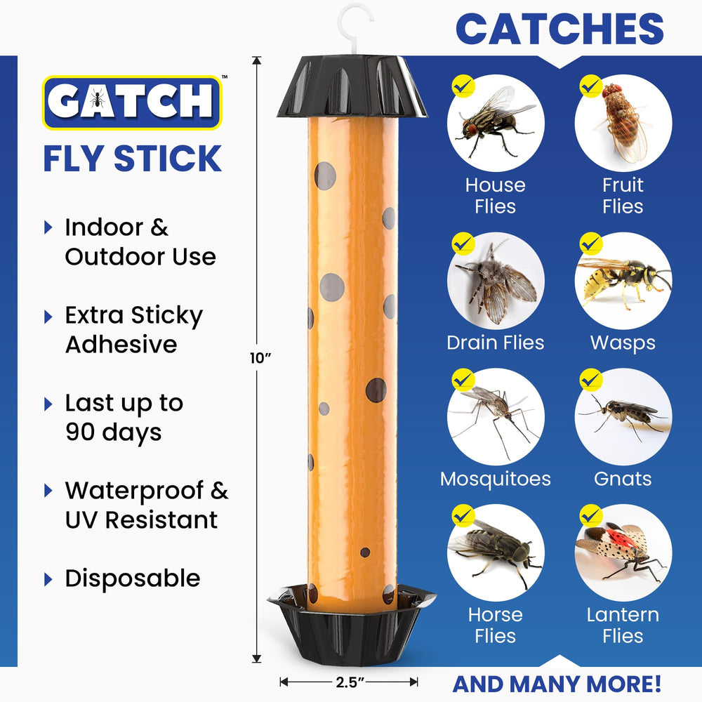 Close-up of GATCH Fly Stick Trap showing adhesive surface