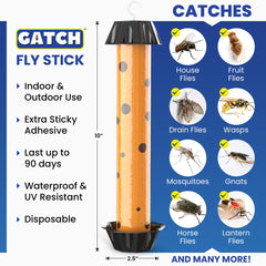 Close-up of GATCH Fly Stick Trap showing adhesive surface