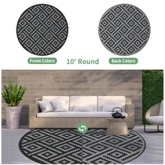 Close-up of GENIMO Outdoor Rug's texture and pattern