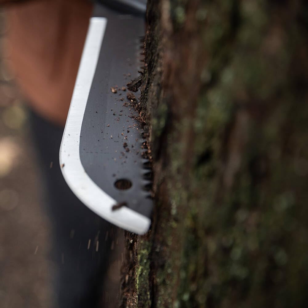 Close-up of Gerber Gator Machete JR Gator Grip handle