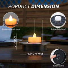 Close-up of GGNOO Solar Floating Pool Light showing light button