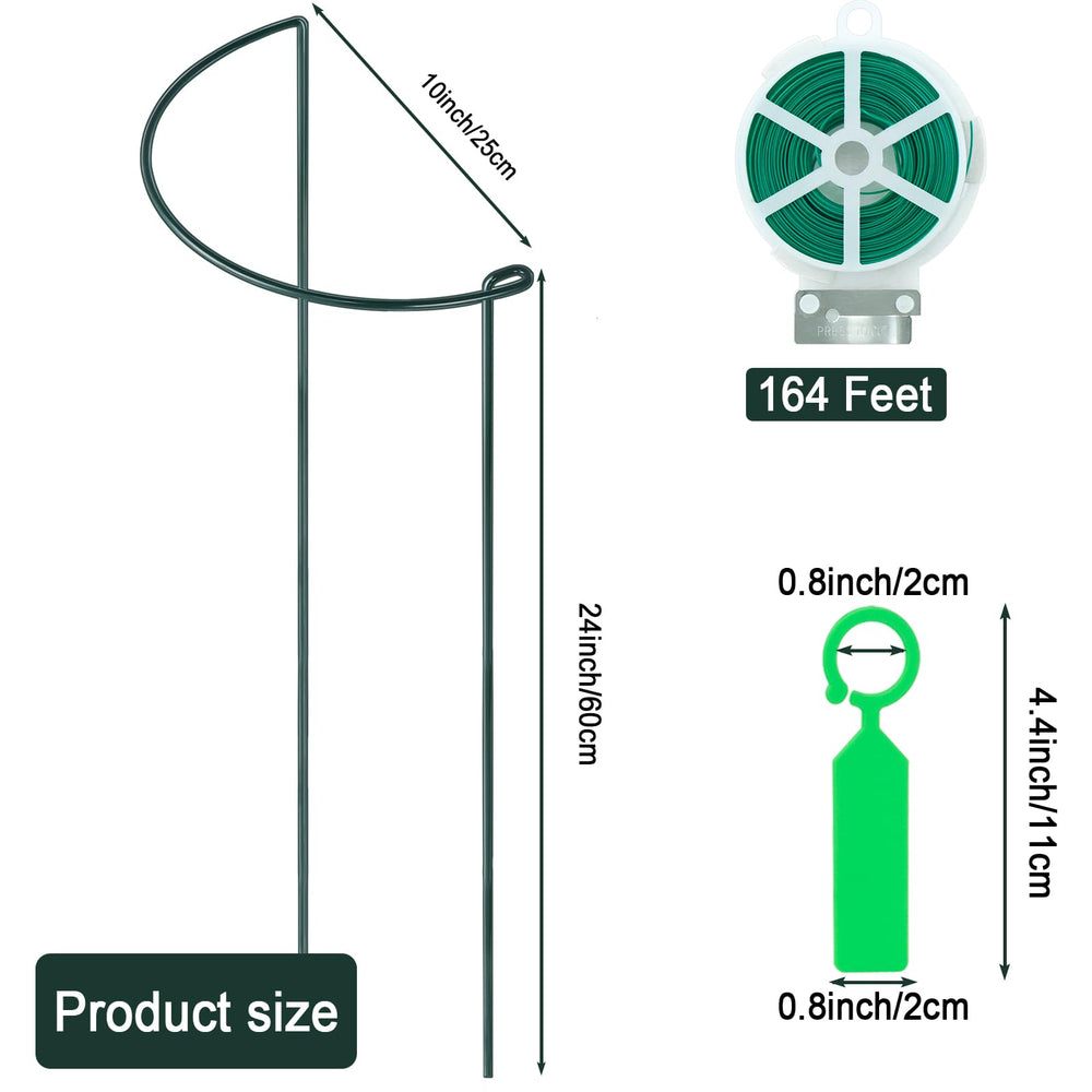 Close-up of Gicare heavy duty plant support stakes