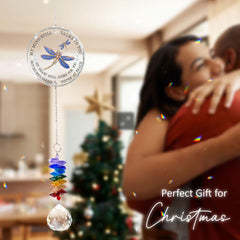 Close-up of GIFTELIX suncatcher showcasing the glass clarity