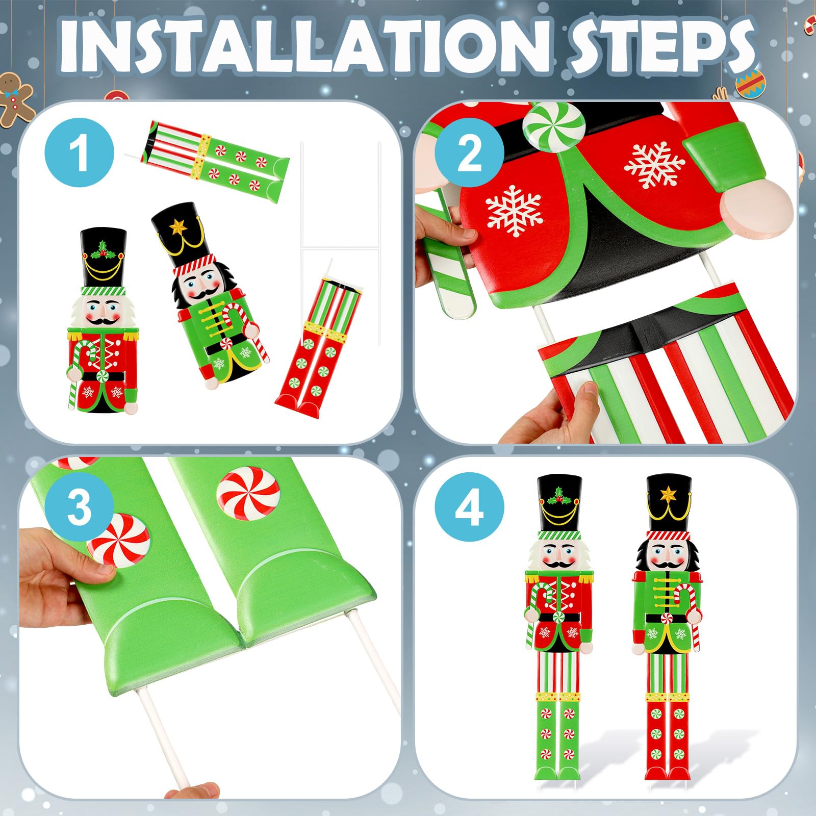 Close-up of Gisafai Nutcracker decoration details