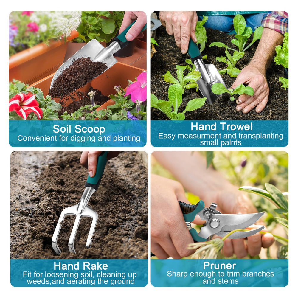 Close-up of gloves included in gardening kit