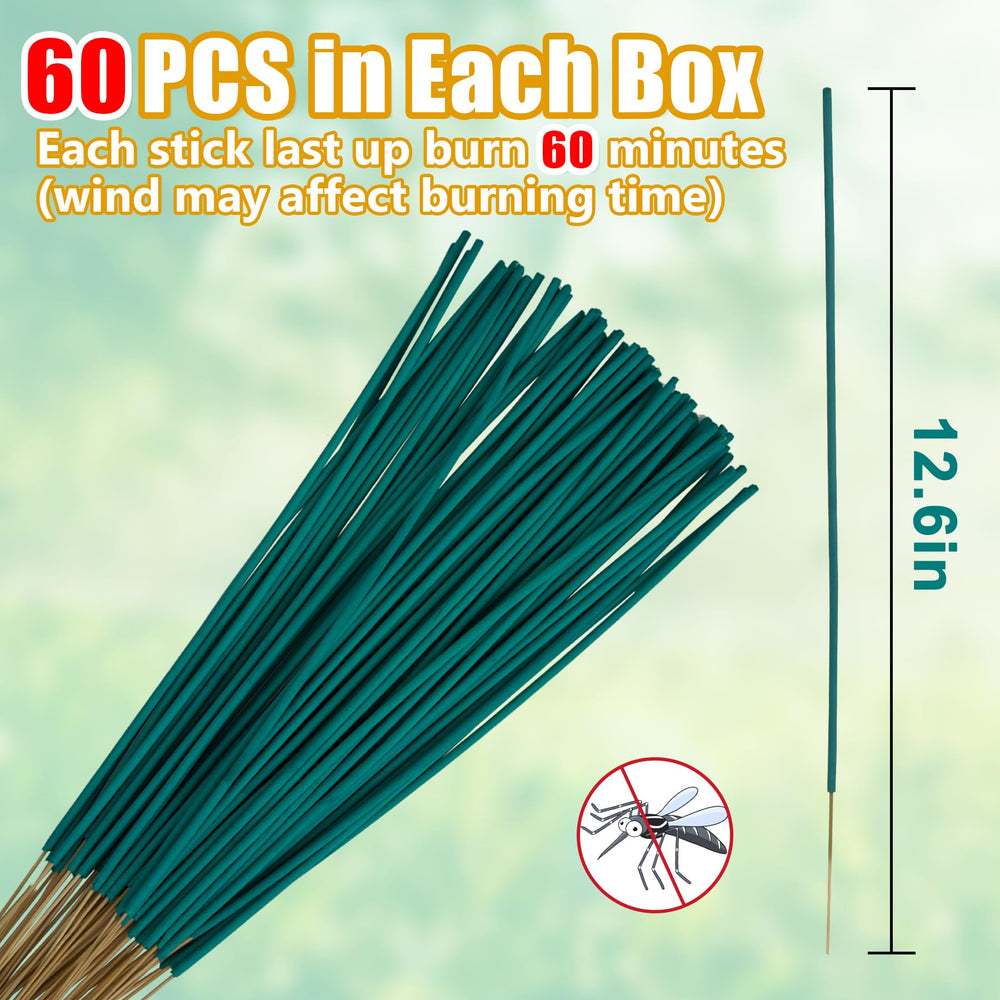 Close-up of Glovv citronella incense stick burning