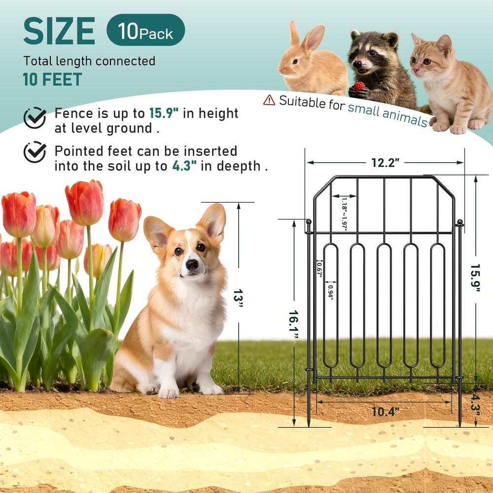 Close-up of Goovilla Garden Fence panel with narrow grids