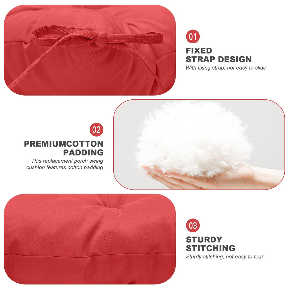 Close-up of GPQAWER porch swing cushion fabric texture