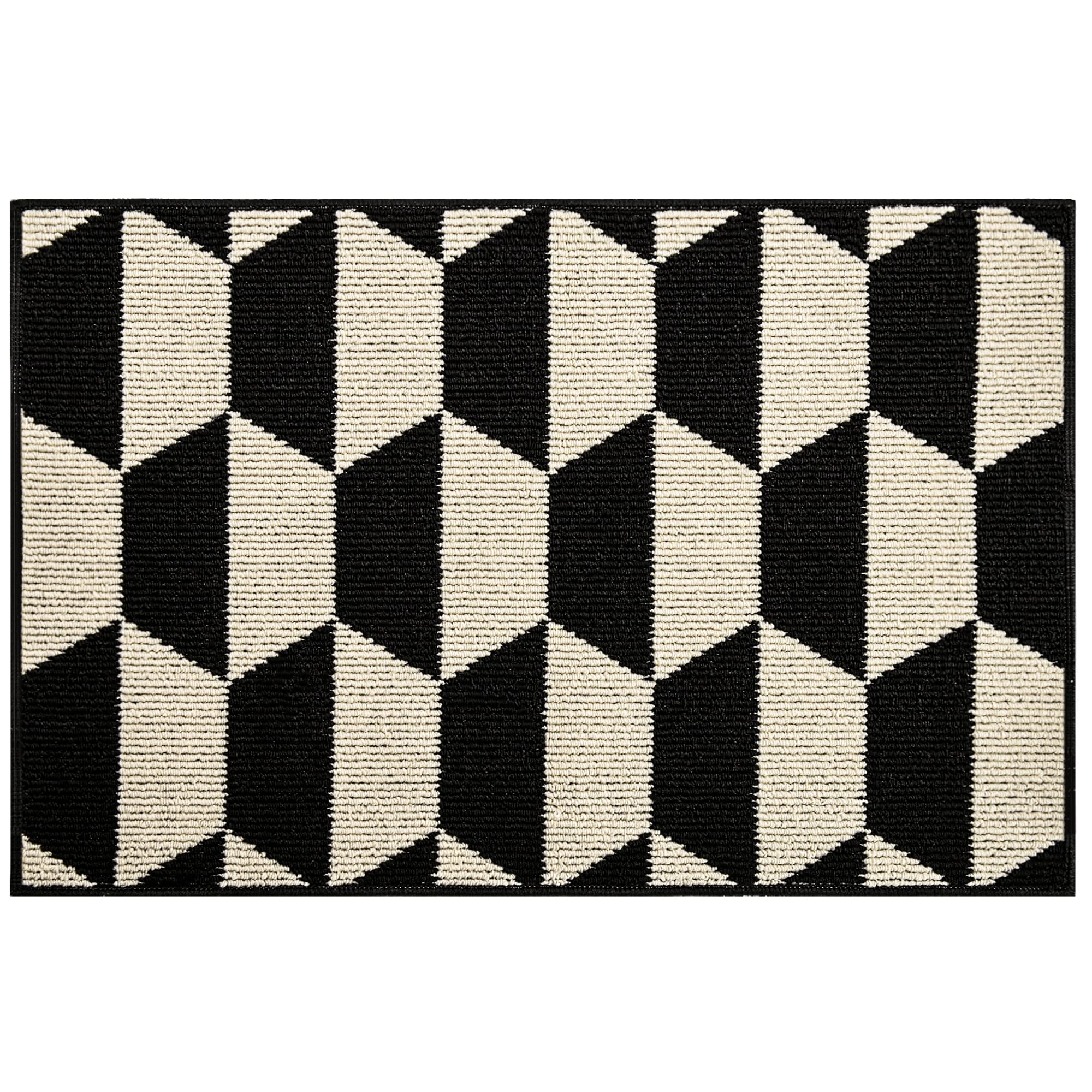 Close-up of GRANNY SAYS doormat texture and material