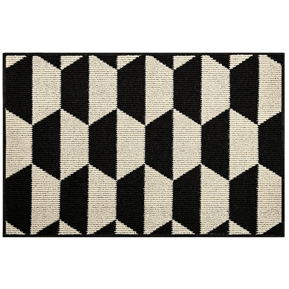 Close-up of GRANNY SAYS doormat texture and material