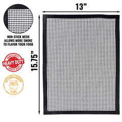 Close-up of Grillaholics Nonstick Mesh Grill Mat texture