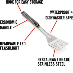 Close-up of Grillight spatula LED light