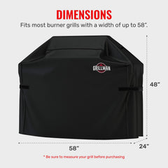 Close-up of Grillman BBQ Grill Cover material texture