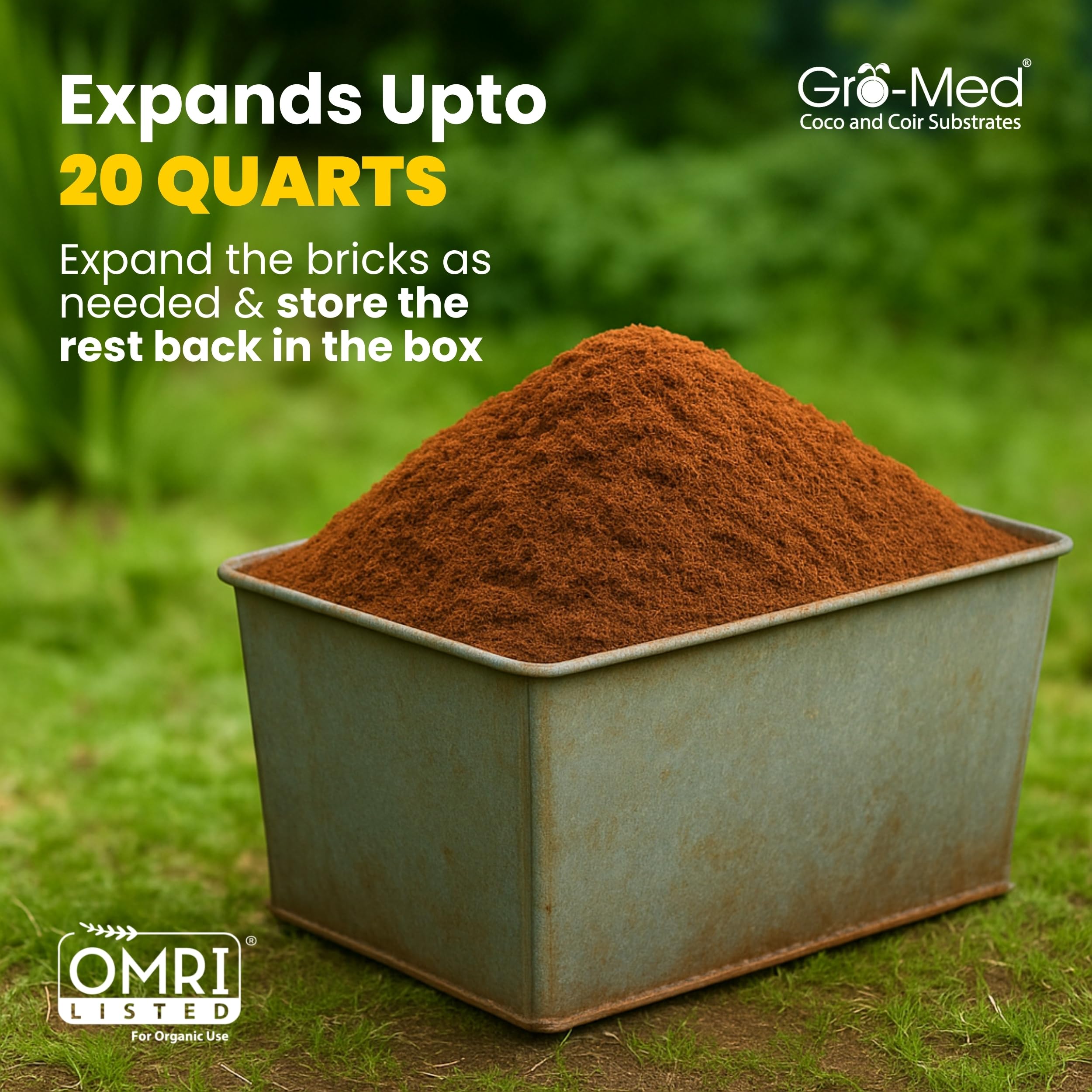 Close-up of Gro-Med Coco Coir texture