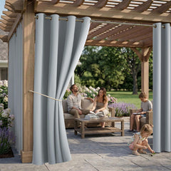 Close-up of grommet detail on DIVA EN CAMINO DEC Outdoor Curtain