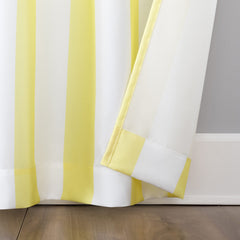 Close-up of grommet detail on Sun Zero Valencia Curtain