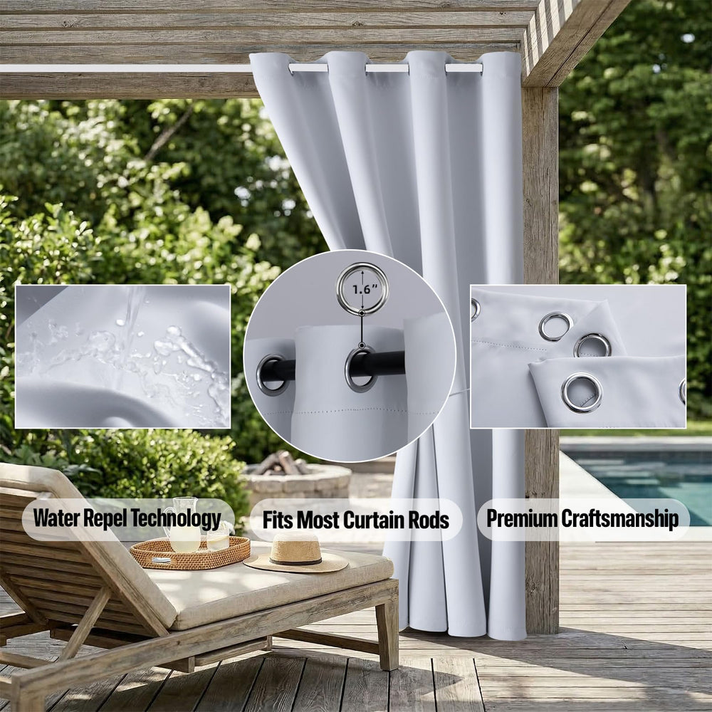 Close-up of grommet on DIVA EN CAMINO DEC Outdoor Curtain